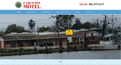 Desktop Screenshot of cajuninnmotel.com