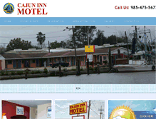 Tablet Screenshot of cajuninnmotel.com